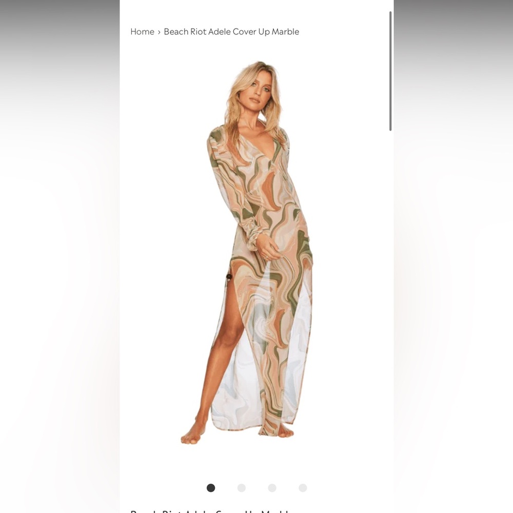 Beach Riot Adele Cover Up Marble